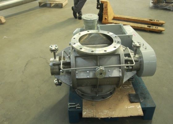 Food Industry Self Cleaning DN50 Rotary Valve With Motor Reducer