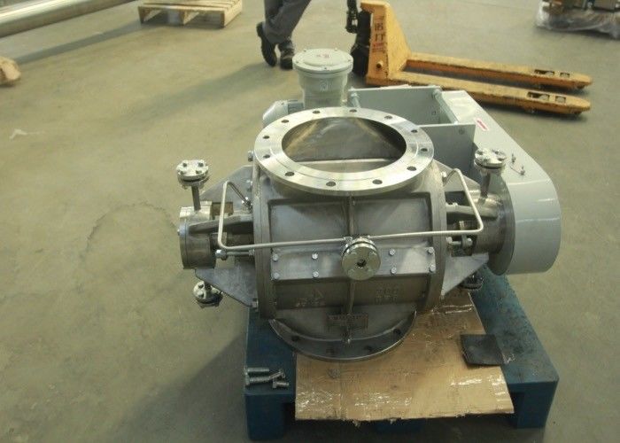 Food Industry Self Cleaning DN50 Rotary Valve With Motor Reducer