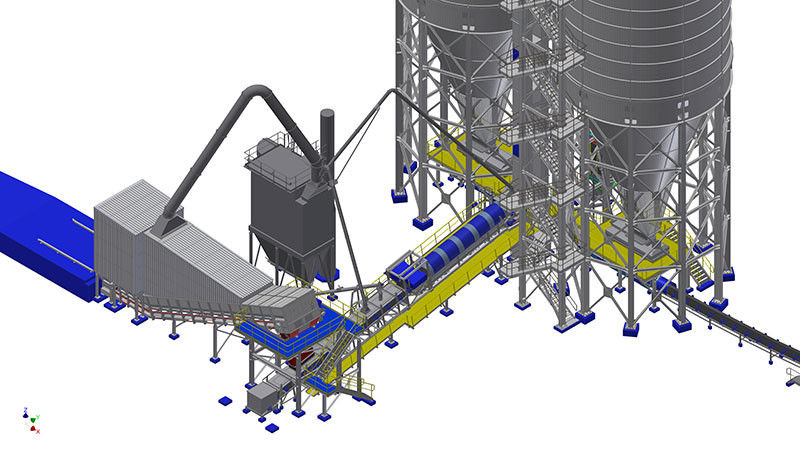 40GP Container SS316L Grain Bulk Truck Unloading System